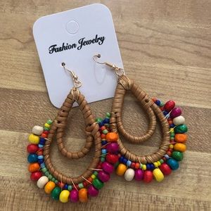 Cute, colorful lightweight beaded earrings